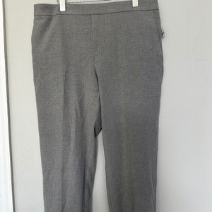 NWT Old Navy Grey Work Suit Pants Stretch Waist. Size 16
